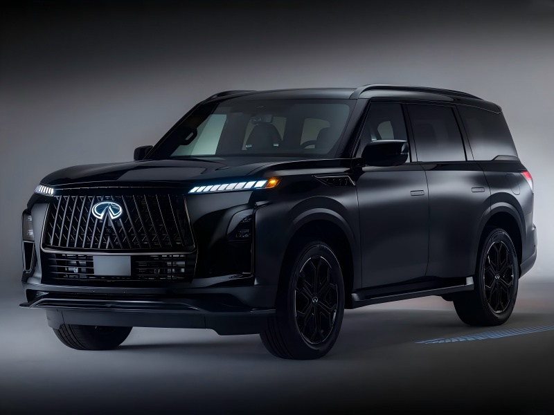 Чорний зовнішній набір / 3.5T V6 Power - офіційні зображення 2026 Infiniti QX80 Sport Version